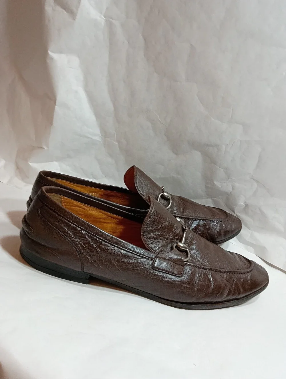 Mens Horsebit Gucci leather shoes Brown  Size UK 10 Us 10.5
